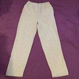 VOS Sports Mens Grey #200 Sweatpants Fleece‎ Tapered Zip W/ Pockets Medium NWT